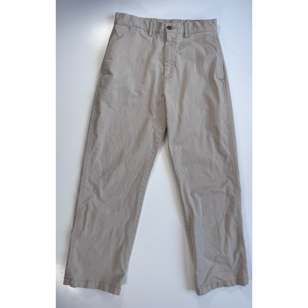 GAP 90s Loose Khaki Chino Pants Mens 29x30 (actual 30x28) Moonstone Flat Front
